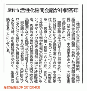 産経新聞記事 20120408